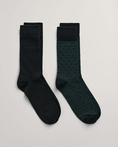 GANT Dot and Solid Socks 2-Pack